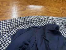 【Christian Dior MONSIEUR/クリスチャンディオール ムッシュ】80s90s Vintage Wool×Silk Tailored Jacket 千鳥格子 テーラードジャケット_画像6