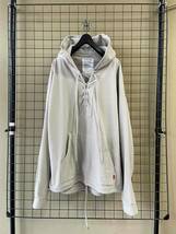 【FACCIES/ファッチーズ】F21W02005 LACE UP MEXICAN PULLOVER PARKA size2 MADE IN JAPAN レースアップ メキシカンパーカー フーディー_画像1