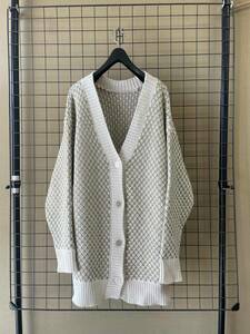 美品【FREAK’S STORE/フリークスストア】Big Silhouette Cardigan sizeF 厚手 ビッグシルエット コットン アクリル カーディガン