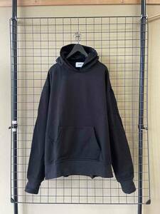 MADE IN JAPAN【WEWILL/ウィーウィル】WE LOOSE PULLOVER HOODIE size3 BLACK ルーズシルエット プルオーバー フーディー パーカー