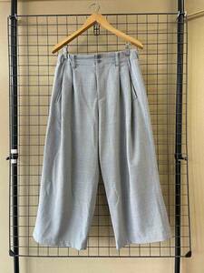 MADE IN JAPAN【Plantation/プランテーション】Tuck Wide Easy Pants タック ワイドシルエット イージーパンツ グレー イッセイミヤケ