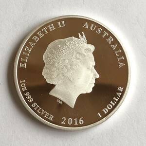 オーストラリア　2016 1ドル銀貨　1oz 999 SILVER 　no.42