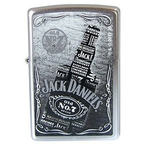 新品 ZIPPO ジッポ ライター オイルライター Jack Daniels Bottle - Satin Chrome 29285 ジャックダニエル ボトル サテン L1693 ▽