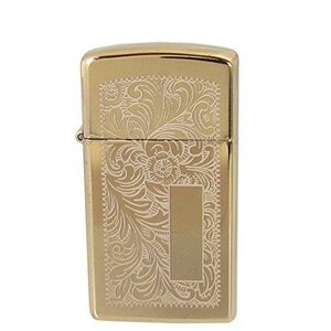 新品 ZIPPO ジッポ ライター オイルライター Slim Venetian - HP Brass 1652B スリム ベネチアン ハイポリッシュ ブラス L1714 ▽