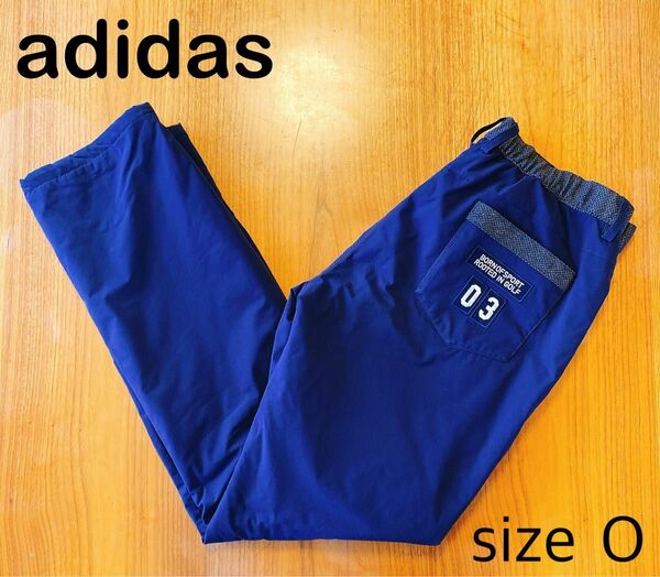 アディダス ゴルフウェア メンズ 中綿 パンツ ネイビー サイズO 大きいサイズ ゴルフ