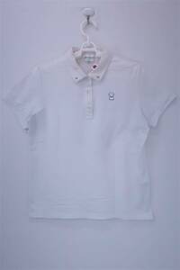 【1円セール】PICONE CLUB(ピコネクラブ) ポロシャツ 白 レディース 3 ゴルフウェア 2201-0217 中古