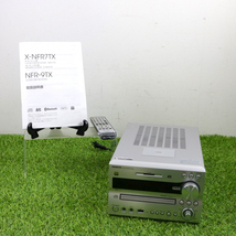 【説明書・リモコン付き】ONKYO CD/SD/USBレシーバー NFR-9TX オンキヨー シルバーカラー 音質 音楽 趣味 娯楽 コレクション 010FUJFR86_画像1