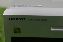 【説明書・リモコン付き】ONKYO CD/SD/USBレシーバー NFR-9TX オンキヨー シルバーカラー 音質 音楽 趣味 娯楽 コレクション 010FUJFR86_画像3