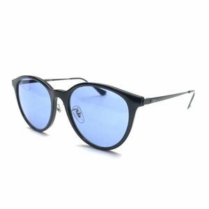 Ray-Ban レイバン サングラス アイウェア RB4334D ポリッシュ ブラック ブルーレンズ セル ボストン 55□19 145 ケース 管理RY24000558