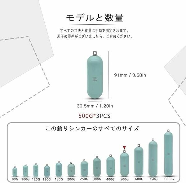 おもり釣り用コーティングされた釣りシンカー