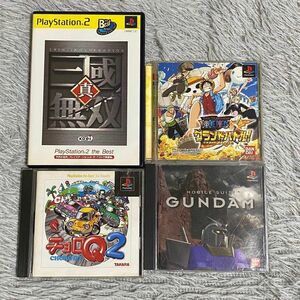 PS2、PSソフト真三國無双 ワンピース グランドバトル！ チョロQ2 ガンダム