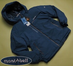 新品正規 mont-bell モンベル 海外限定 2レイヤー 止水ジップ エコダウン パディングジャケット メンズ100(L)ネイビー(NAVY) 直営店購入