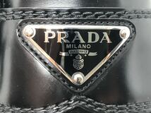 【1円スタート】【未使用品】PRADA プラダ トライアングルロゴ　ローファー 黒 サイズ6 24.0㎝〜24.5㎝　ウィメンズ_画像7