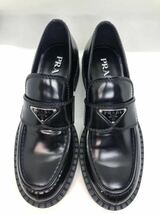 【1円スタート】【未使用品】PRADA プラダ トライアングルロゴ　ローファー 黒 サイズ6 24.0㎝〜24.5㎝　ウィメンズ_画像6