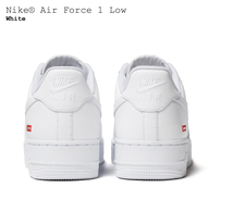 27cm 新品国内正規 24ss Supreme Nike Air Force 1 Low White シュプリーム ナイキ エアフォース ロー ホワイト 白 US9_画像4