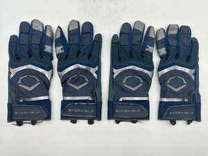 EVOSHIELD エボシールド 野球 両手バッティンググローブ ネイビー Size-M　2セット まとめ売り