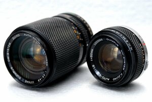 OLYMPUS オリンパス 純正 ZUIKO （50mm 1:1.8 + 35-105mm 1:3.4-4.5）高級レンズ 2本まとめて 希少品