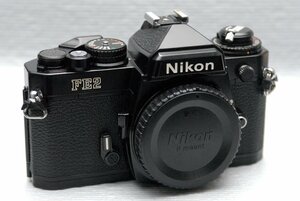 （優良）Nikon ニコン 人気の高級一眼レフカメラ FE2（黒）ボディ 希少・良好品 （腐食無し）