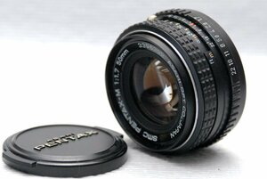 （綺麗）PENTAX-M ペンタックス 純正 Kマウント専用 50mm 高級単焦点レンズ 1:1.7 希少な作動品