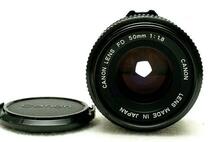 Canon キャノン 純正 NEW FD 50mm 高級単焦点レンズ 1:1.8 希少・作動品_画像3