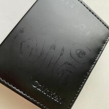 ※訳あり アウトレット Calvin Klein(カルバンクライン)二つ折財布 小銭入れ付 レザー カジュアル メンズ ck 31CK130011 BLACK(001)_画像3