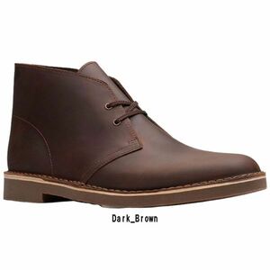 ※訳あり アウトレット CLARKS(クラークス)チャッカブーツ デザートブーツ レザー Bushacre 2 26034135 Dark_Brown UK7(25.0cm)