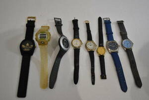 【 まとめ 8点セット 】 ブランド 腕時計 アディダス カシオ ジャンク　電池切れ　N005