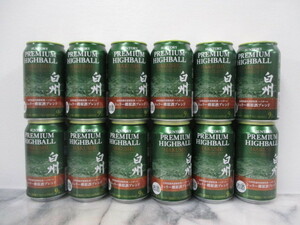 SUNTORY　サントリー 白州 プレミアム ハイボール シェリー樽原酒ブレンド　缶　ウイスキー　350ml ×12本セット