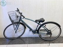 2402410189　★ 【直接引き取り限定】 PROGRESS STREET BICYCLE プログレス 自転車 2921 グリーン 緑 27 SHIMANO シマノ_画像1