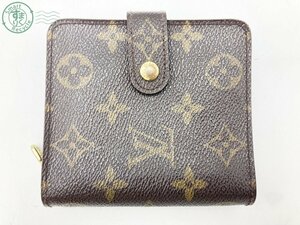 22401413970　♭ LOUIS VUITTON ルイヴィトン 二つ折り財布 M61667 CA1908 モノグラム コンパクトジップ レザー レディース 中古