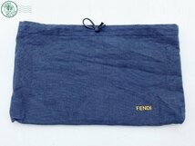 2402521774　△ FENDI フェンディ 長財布 ウォレット ズッカ柄 ラウンドファスナー ブラック 黒 ブランド 保管袋付き 中古_画像9