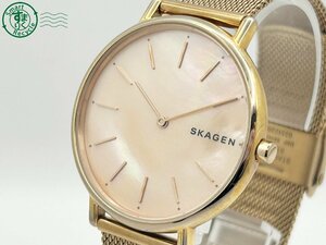 2402441775　◇ SKAGEN スカーゲン SKW2732 シェル文字盤 ピンクゴールド メンズ クォーツ QUARTZ QZ 腕時計 中古