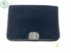 2402281959　☆ Christian Dior クリスチャンディオール セカンドバッグ クラッチバッグ ネイビー系 レディース ブランド 中古品