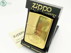 2402312153　△ ZIPPO ジッポー オイルライター USS BELLEAU WOOD LHA-3 DEVIL DOGS ゴールドカラー 保管ケース付き 着火未確認 未使用