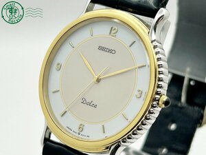 2402412683　 ◇ 1円～! SEIKO セイコー Dolce ドルチェ 9531-6010 14KT SS メンズ クォーツ QUARTZ QZ 腕時計 中古