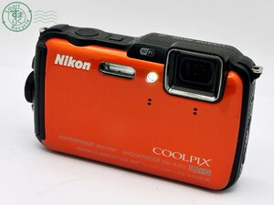 2402282840　▼Nikon ニコン COOLPIX AW120 オレンジ 水中カメラ デジカメ コンパクトデジタルカメラ バッテリー付き 通電確認済