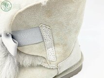 2402283777　♭ UGG アグ ムートンブーツ 靴 シューズ ボア グレー系 冬物 ウィンター 24cm レディース 中古_画像9