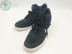 2402414416　▲ ナイキ NIKE メンズ スニーカー COURT BOROUGH MID SL コートバーロウミッドSL 844885 10 ブラック/ホワイト 26㎝ 中古