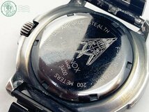 2402634580　♭ LUMINOX ルミノックス ナイトホーク シリーズ3400 F-117 腕時計 デイト QZ クオーツ 黒文字盤 3針 メンズ 中古_画像8