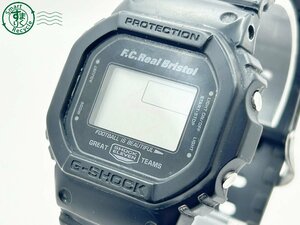 2402684448　◇ CASIO カシオ G-SHOCK ジーショック F.C.Real Bristol 2010 コラボ ブラック DW-5600VT デジタル メンズ QZ 腕時計 中古