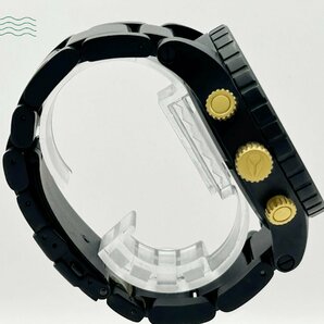 2402415223 ◇ NIXON ニクソン THE 51-30 クロノグラフ 黒文字盤 ブラック ゴールド デイト 箱付き メンズ QUARTZ QZ 腕時計 中古の画像5