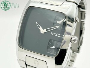 2402415229　◇ NIXON ニクソン COUNTIT THE BANKS 黒文字盤 シルバー メンズ クォーツ QUARTZ QZ 腕時計 中古
