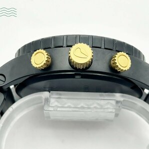 2402415223 ◇ NIXON ニクソン THE 51-30 クロノグラフ 黒文字盤 ブラック ゴールド デイト 箱付き メンズ QUARTZ QZ 腕時計 中古の画像7