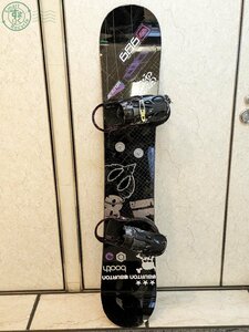 2402674572　◎ BURTON スノーボード 155cm RICE 555 433882 バートン ブラック 板 現状品 中古 スキー便