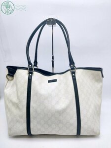 2402674772　☆ GUCCI グッチ 197954 205011 トートバッグ 手提げバッグ GG柄 ホワイト ブランド ヴィンテージ 中古品