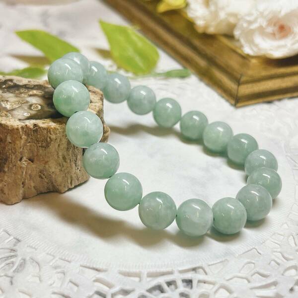 【E8389】翡翠AAAA＊10㎜＊ブレスレット＊ヒスイ＊ジェード＊ジェダイド＊jade＊bracelet