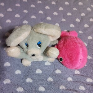 2 piece set * mouse whale retro animal soft toy * animal character mammalian zoo aquarium mouse whale gray pink together 