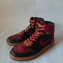 85 ナイキ エアジョーダン1 NIKE AIR JORDAN1 HIGH US8 26cm 1985 オリジナル 観賞用 コレクション_画像1