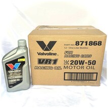 【　NEWボトル1L　お買得12本セット　】Valvoline バルボリン　VR1 Racing　レーシング　20W-50　SN/CF　鉱物油_画像5