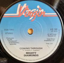 MIGHTY DIAMONDS / COUNTRY LIVING - COMING THROUGH [ Virgin ] UK Orig 7inch prod.by Allen Toussaint_画像2